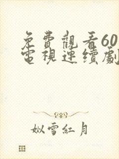 免费观看60集电视连续剧大全