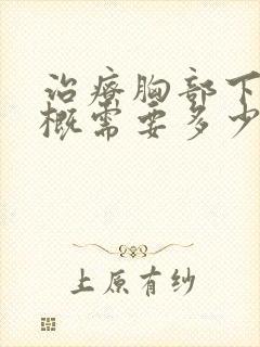 治疗胸部下垂大概需要多少钱