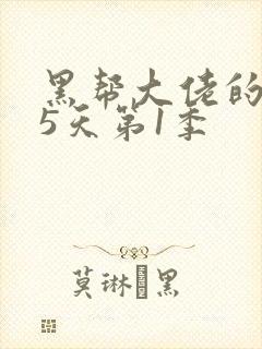 黑帮大佬的365天第1季
