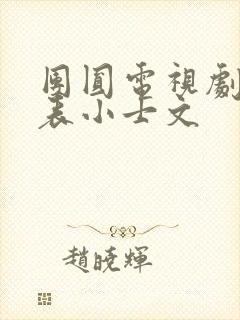 团圆电视剧演员表小士文