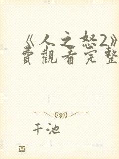 《人之怒2》免费观看完整版封面