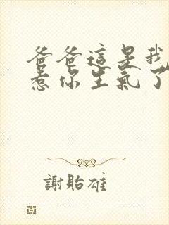 爸爸这是我最后惹你生气了全集免费
