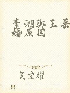 李湘与王岳伦离婚原因