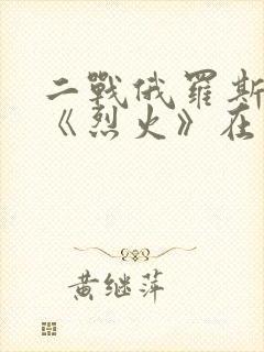 二战俄罗斯电影《烈火》在线播放