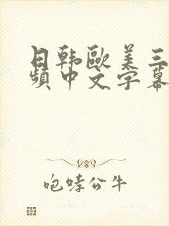 日韩欧美三级视频中文字幕