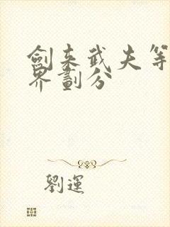 剑来武夫等级境界划分封面