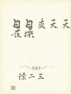 日日爽天天操夜夜操