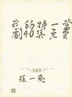 我的特一营电视剧40集免费观看封面