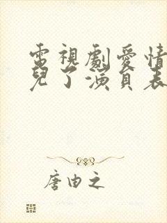 电视剧爱情去哪儿了演员表
