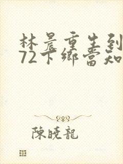 林晨重生到1972下乡当知青小说推荐