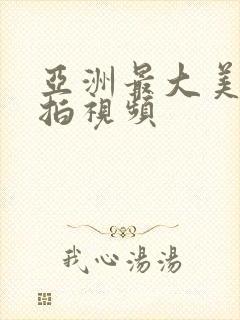 亚洲最大美女偷拍视频