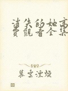 消失的她高清免费观看全集电视剧