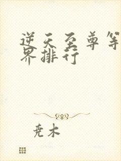 逆天至尊等级境界排行