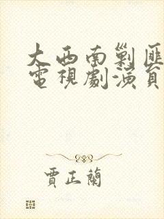 大西南剿匪记 电视剧演员表