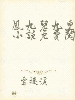 凤九儿九皇叔的小说免费阅读封面