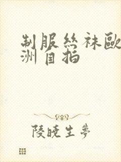 制服丝袜欧美亚洲自拍