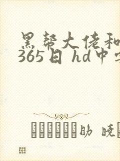 黑帮大佬和我的365日 hd中字