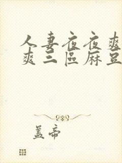 人妻夜夜爽天天爽三区麻豆a封面