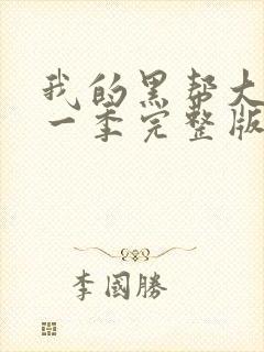我的黑帮大佬第一季完整版免费观看