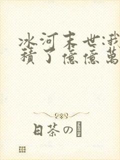 冰河末世:我囤积了亿亿万物资全本
