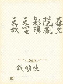 天天影院在线播放电视剧免费播放封面