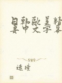 日韩欧美精品人妻中文字幕