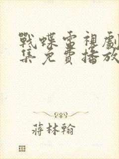 战蝶电视剧40集免费播放