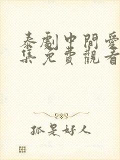 泰剧中间爱情全集免费观看