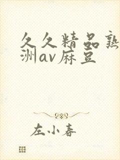 久久精品熟女亚洲av麻豆