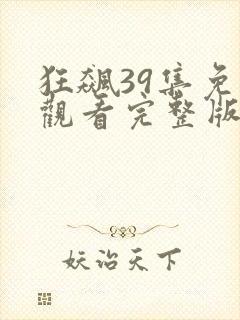 狂飙39集免费观看完整版电视剧