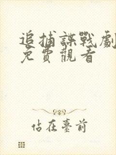 追捕谍战剧全集免费观看