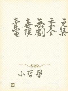 青春无季免费的电视剧全集