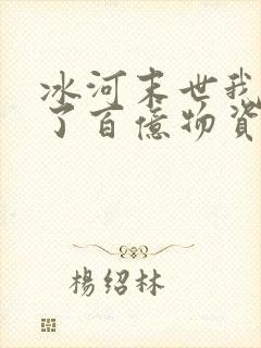 冰河末世我囤积了百亿物资全文
