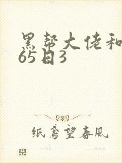 黑帮大佬和我365日3