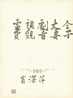 电视剧大全集免费观看妻子的秘密封面