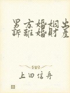 男方婚姻出轨起诉离婚财产怎么判封面