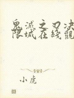 鬼灭之刃决战无限城在线观看