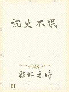 沉火不眠封面