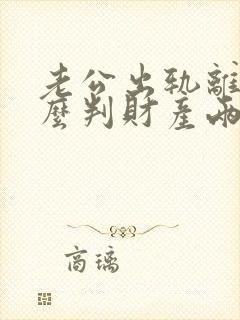 老公出轨离婚怎么判财产两个孩子封面