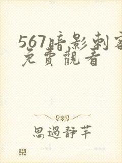 567暗影刺客免费观看