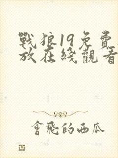 战狼19免费播放在线观看高清