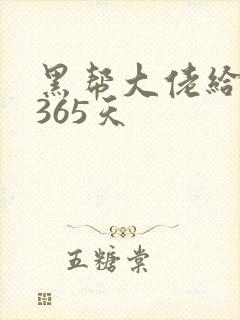 黑帮大佬给我的365天