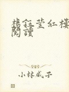 杨钰莹红楼全文阅读封面