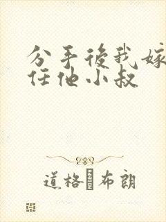 分手后我嫁给前任他小叔