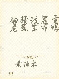 胸积液严重吗会危及生命吗