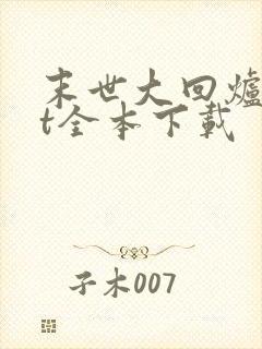 末世大回炉txt全本下载
