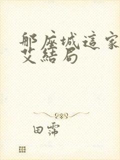 那座城这家人杨艾结局