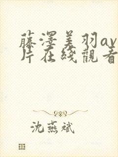 藤泽美羽av大片在线观看