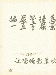 插尿管后为什么一直有尿意疼