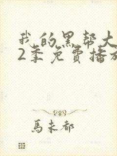 我的黑帮大佬第2季免费播放在线看